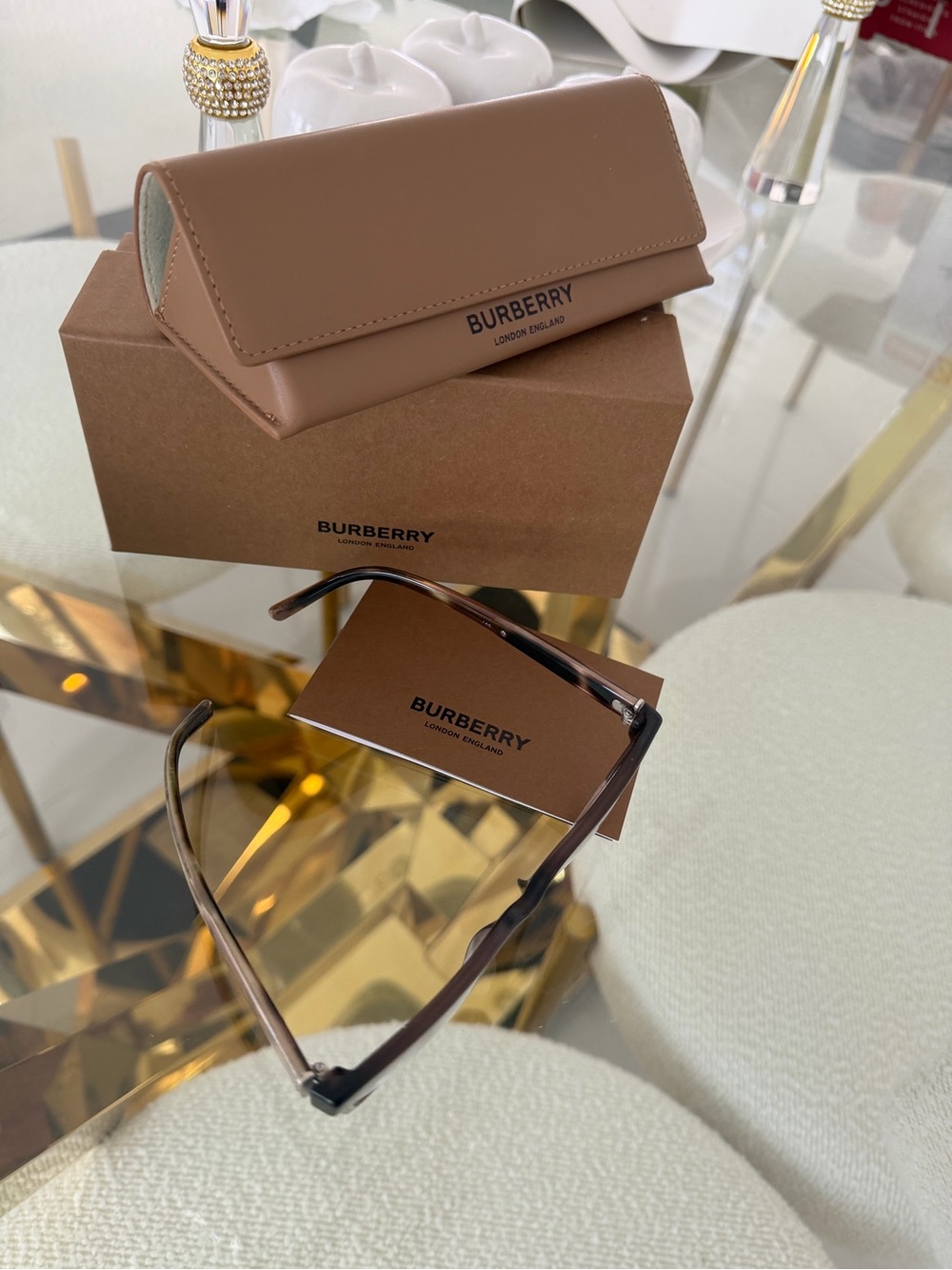 Burberry Brown Tortoiseshell Round Optical Frames - Picture 2 of 7